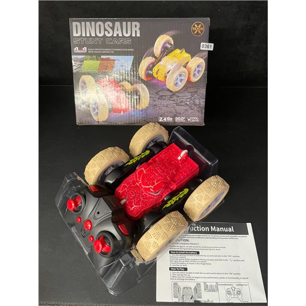 Dinosaur Stunt Car 4x4 Rock Crawler RC Flip/Stunt Car with Lighting Effects - New