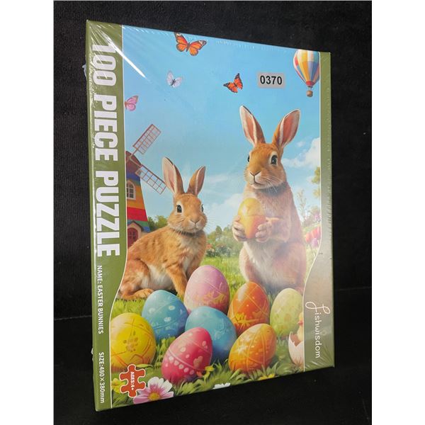 100PC Easter Bunnies Puzzle by Fishwisdom - New Sealed