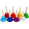 Image 1 : 8 Note Colorful Musical Hand Bells Set - Musical Instruments Set - Brand New!