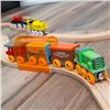 Image 6 : Orbrium Toys 56PCS Wooden Train Track Toy Set - Real Wood Train Tracks - Brand New