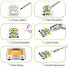 Image 6 : 81PCS Shrink Plastic Art Kit/"Shrinky Dinks" Crafting Set for DIY Keychains/Accessories - New