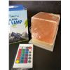 Image 3 : Himalayan Rock Salt Lamp/Light with Multi-Colors/Remote Control, Wood Base - New!