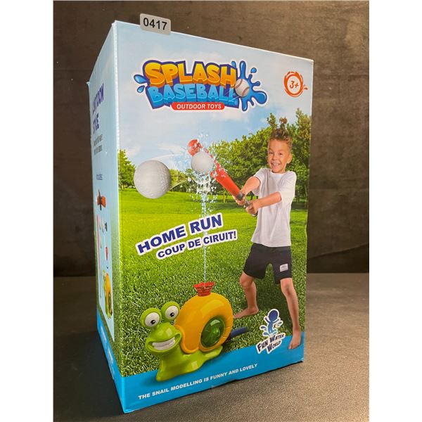 Splash Baseball Toy/Outdoor 4-in-1 Water Sprinkler Toy for Kids - New