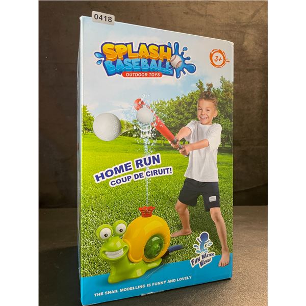 Splash Baseball Toy/Outdoor 4-in-1 Water Sprinkler Toy for Kids - New
