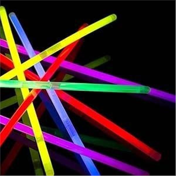 2 Tubes (100PCS Each) 8" Glow Bracelets/Glow in the Dark Sticks/Light-Up Party Favors - New