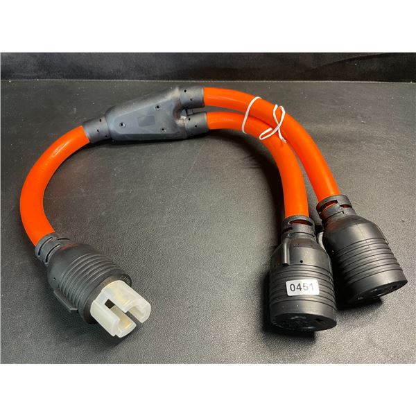 30Amp 125-250V Generator Power Cord/Y Adapter (Nema L14-30 Twist Lock Connectors) New