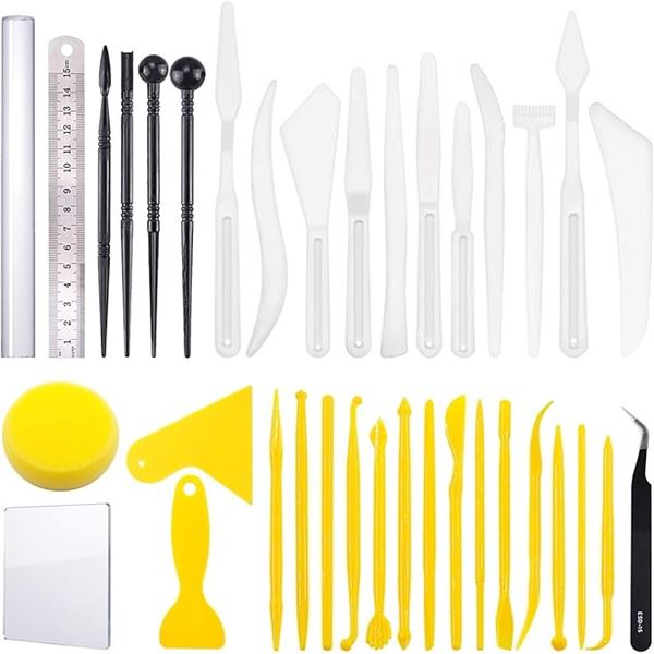 36PCS Clay/Pottery/Cake/Ceramics Sculpting Tool Set - New