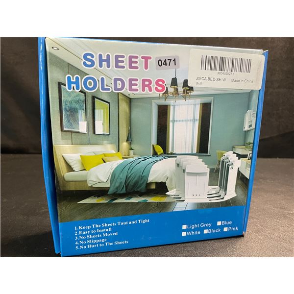 8PC Bed Sheet Holder Set - Keeps Bed Sheets Tight/Secure - Brand New!