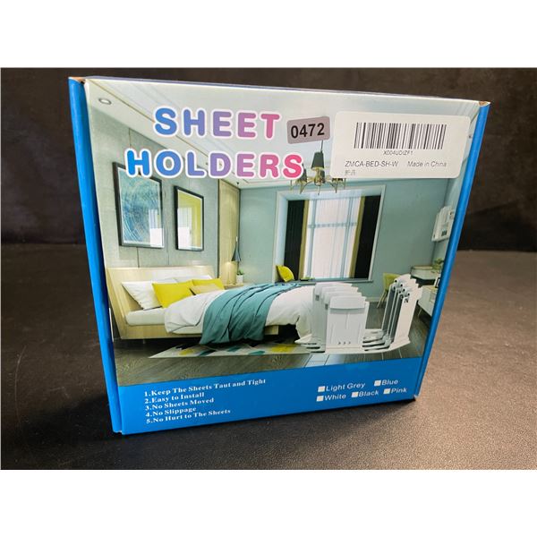 8PC Bed Sheet Holder Set - Keeps Bed Sheets Tight/Secure - Brand New!