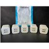 Image 2 : 5-Pack Dual-USB Port Charging Blocks - USB Cube Wall Chargers - New