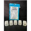 Image 1 : 5-Pack Dual-USB Port Charging Blocks - USB Cube Wall Chargers - New