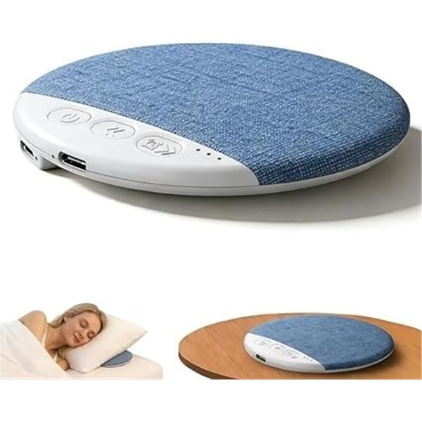 Bluetooth Pillow Speaker for Sleeping; Mini Portable Under-Pillow Speaker w/ White Noise - New