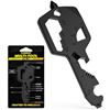 Image 6 : Lot of 3 Key Shaped Pocket 20-in-1 Multi-Tools; Wrench, Box Opener, Wire Stripper, Ruler, etc. New