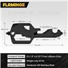 Image 7 : Lot of 3 Key Shaped Pocket 20-in-1 Multi-Tools; Wrench, Box Opener, Wire Stripper, Ruler, etc. New