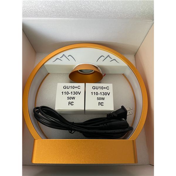 Modern Dimmable Electric Candle Warmer Lamp (Gold) with 2 Bulbs; For Large/Small Jar Candles - New!