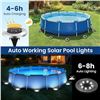 Image 7 : 12-Pack LED Solar Ground Lights for Outdoors - IP65 Waterproof, 4.5" Size, Weatherproof - New