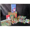 Image 1 : Huge Assorted Christmas Party Favor Set - Includes Pens, Stickers, Rulers, Erasers, Cards etc. NEW
