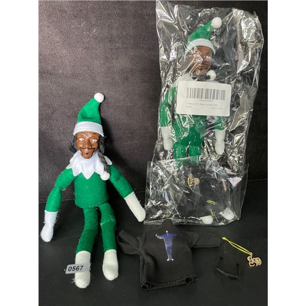 Lot of 2 "Snoop on the Stoop" Snoop Dogg Elves/Decor Props for Elf on The Shelf Xmas Tradition; New