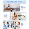 Image 3 : 3-in-1 Wireless Lavalier Microphone Kit for Iphone/Android/Audio Devices - Noise Canceling Lapel Mic