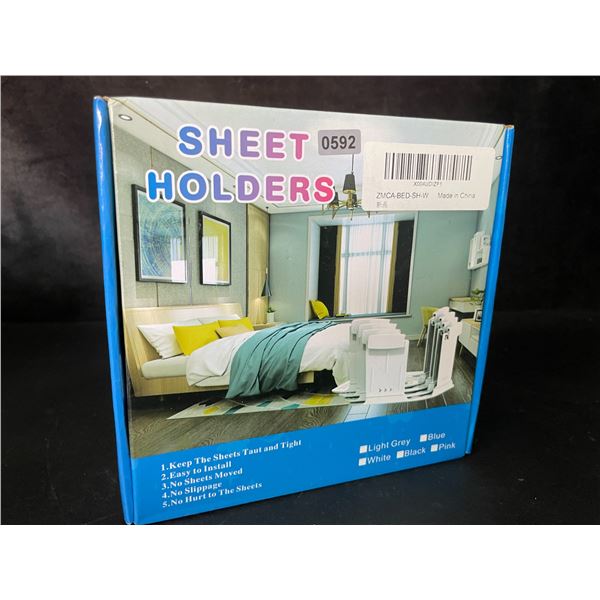 8PC Bed Sheet Holder Set - Keeps Bed Sheets Tight/Secure - Brand New!