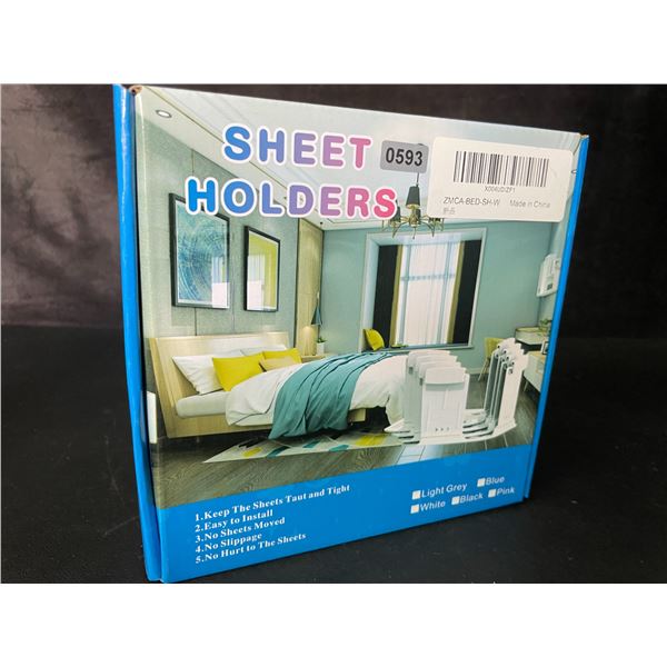 8PC Bed Sheet Holder Set - Keeps Bed Sheets Tight/Secure - Brand New!