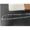 Image 2 : 20-Inch Gold-Plated Silver Chain for Men (Cuban Link Design) Stainless Steel Chain - New in Box