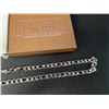 Image 3 : 20-Inch Gold-Plated Silver Chain for Men (Cuban Link Design) Stainless Steel Chain - New in Box
