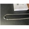 Image 2 : 24-Inch Gold-Plated Silver Chain for Men (Cuban Link Design) Stainless Steel Chain - New in Box