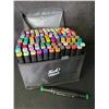 Image 1 : 120PCS Dual-Tip Artist Markers Set - Multi-Color Alcohol Markers for Drawing/Sketching - NEW