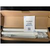 Image 5 : Stepless Adjustable (17" to 84") Closet Rod for Hanging Clothes; Extendable Length, White - New