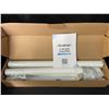 Image 4 : Stepless Adjustable (17" to 84") Closet Rod for Hanging Clothes; Extendable Length, White - New