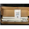 Image 5 : Stepless Adjustable (17" to 84") Closet Rod for Hanging Clothes; Extendable Length, White - New
