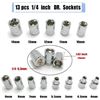 Image 8 : 46PC Ratcheting Socket Wrench Tool Set - 1/4-Inch Drive, 46pcs - New Sealed!