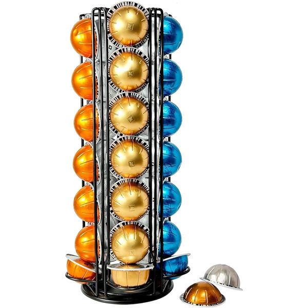 15" Rotating Carousel Coffee Pod Holder/Rack - Holds 35 Nespresso Coffee Capsules/Pods - New!