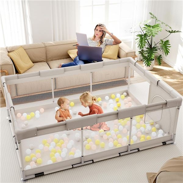 Extra Large Baby Playpen (71" x 47" x 27") Jumbo Playard for Babies and Toddlers - NEW SEALED!