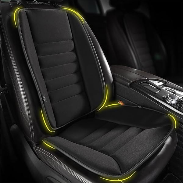 Ergonomic Memory Foam Seat Cushion with Back Support Pillow for Cars/Office Use/Long Sitting - NEW