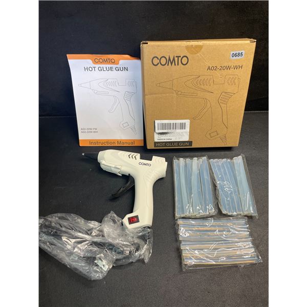 Comto 20W Hot Glue Gun Kit with 30 Glue Sticks - For DIY/Crafts/Repairs - New