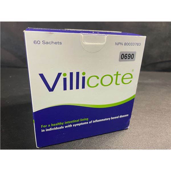 Villicote 60 Sachets Box; For Healthy Digestion/Intestinal Lining; Restores Gut Health - New Sealed