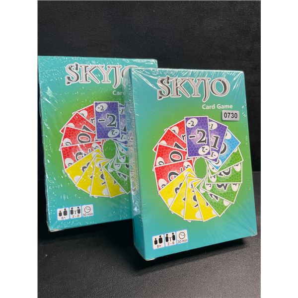 Lot of 2 SKYJO Card Games for Adults/Family Game Night; 150 Playing Cards - 2 to 8 Players - New!