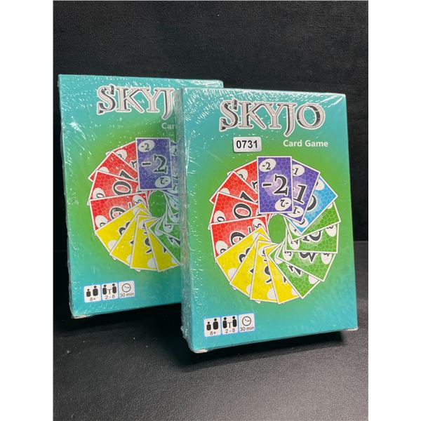 Lot of 2 SKYJO Card Games for Adults/Family Game Night; 150 Playing Cards - 2 to 8 Players - New!