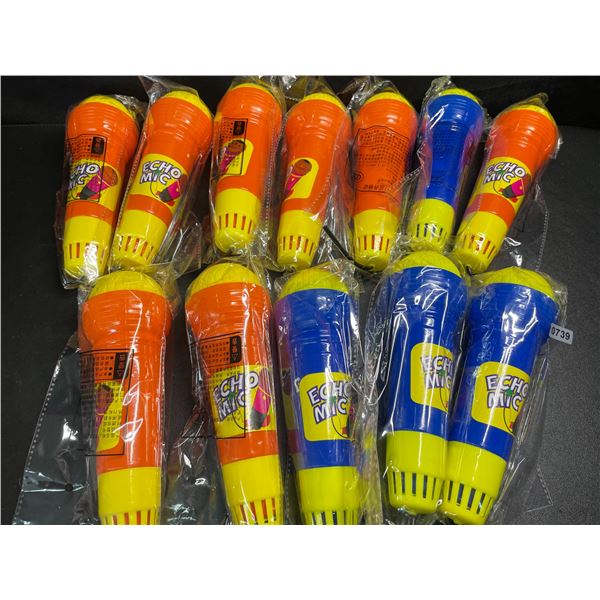 12PCS Echo Toy Microphones for Kids; Voice Changer Microphone Toys - New