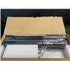 Image 5 : Adjustable Curtain Rod For Windows (16"-144") 1-Inch Diameter (Black) - New