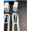 Image 3 : 3-Pack iPhone Fast Chargers - 3x Cords & 3x Wall Blocks Included (Lightning to USB-C) - New