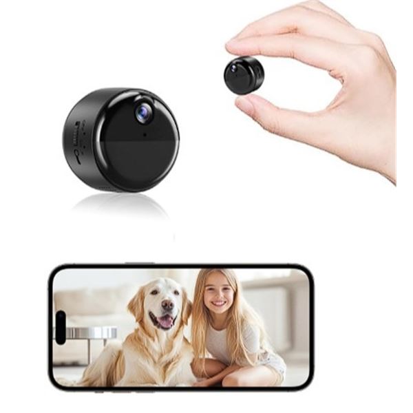 Wireless Hidden Nanny Camera/Security Cam w/ 60-Day Battery Life, Auto-Night Vision, Motion Alerts