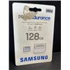 Image 1 : Samsung Pro Endurance 128GB MicroSD Memory Card with SD Adapter - Brand New!