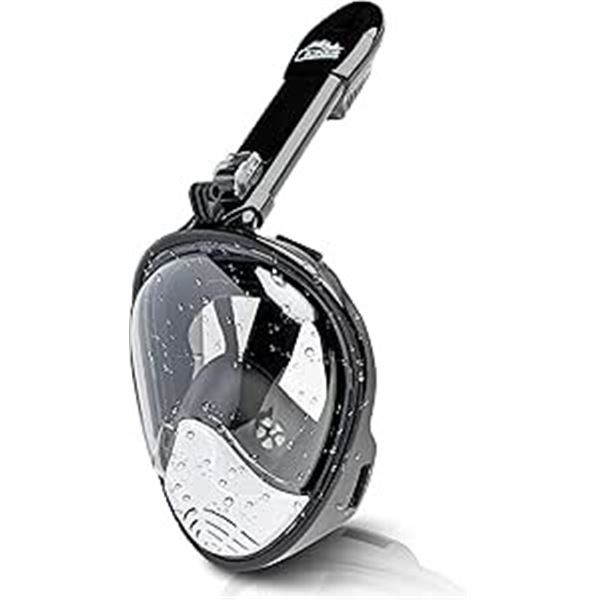 Full Face Snorkel Mask - Diving Set; Anti-Fog & Anti-Leak Design with Camera Mount - New!