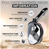Image 4 : Full Face Snorkel Mask - Diving Set; Anti-Fog & Anti-Leak Design with Camera Mount - New!