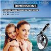 Image 5 : Full Face Snorkel Mask - Diving Set; Anti-Fog & Anti-Leak Design with Camera Mount - New!