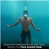 Image 6 : Full Face Snorkel Mask - Diving Set; Anti-Fog & Anti-Leak Design with Camera Mount - New!