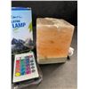 Image 3 : Himalayan Rock Salt Lamp/Light with Multi-Colors/Remote Control, Wood Base - New!
